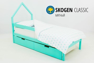Детская кровать-домик мини Skogen мятная в Вологде