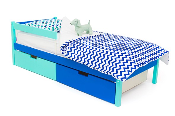 Кроватка Skogen classic мятно-синия в Вологде - изображение