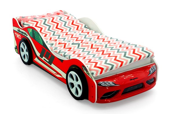 Кровать-машина Супра красная в Вологде - изображение
