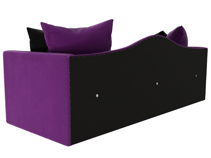 Диван-кровать Дориан, Фиолетовый/Черный (Микровельвет) в Вологде - изображение 6