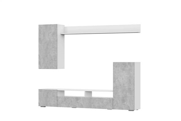 Гостиная МГС-4, белый/цемент светлый в Вологде - изображение