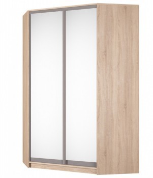 Шкаф Аларти (YA-230х1400(602) (10) Вар. 5; двери D5+D5), с зеркалом в Вологде - изображение