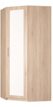 Угловой шкаф распашной Реал (YR-230х1034 (3)-М Вар.2), с зеркалом в Вологде - изображение