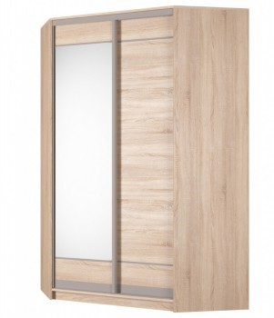 Шкаф Аларти (YA-230х1400(602) (10) Вар. 5; двери D1+D2), с зеркалом в Вологде - изображение