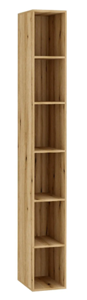 Шкаф для книг Federica С-01 (дуб эвок) в Вологде - изображение