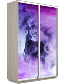 Шкаф 2-х дверный Экспресс 1200x450x2400, Фиолетовый дым/шимо светлый в Вологде - предосмотр