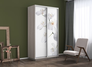Шкаф 2-дверный Экспресс 1200x600x2200, Орхидея белая/шимо светлый в Вологде - предосмотр 3