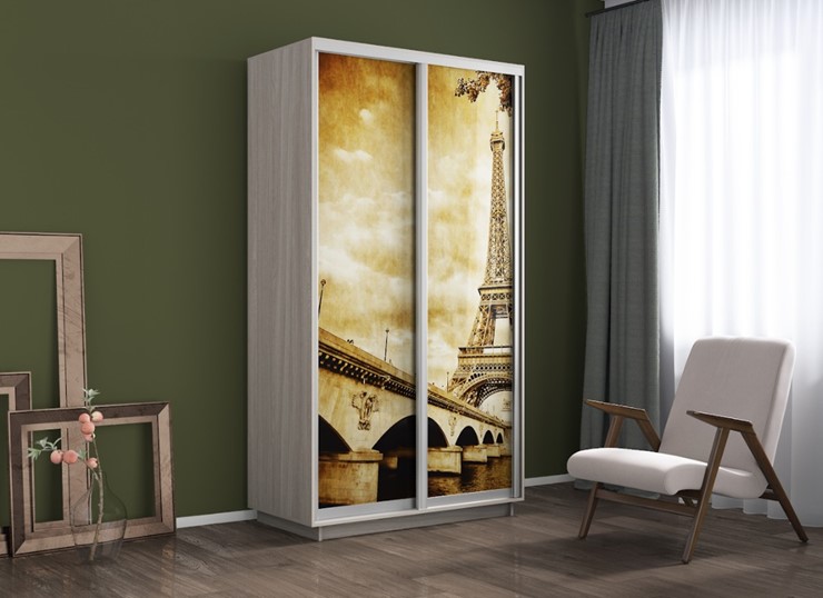 Шкаф 2-створчатый Экспресс 1200x600x2200, Париж/шимо светлый в Вологде - изображение 3
