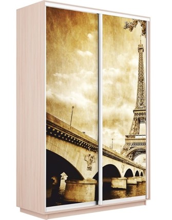 Шкаф 2-дверный Экспресс 1400x600x2400, Париж/дуб молочный в Вологде - изображение