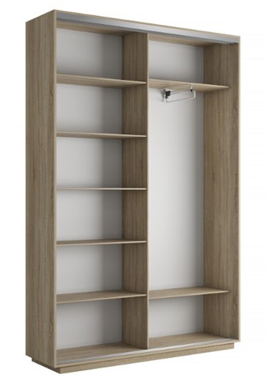 Шкаф 2-х дверный Экспресс 1600x450x2400, Орхидея белая/дуб сонома в Вологде - изображение 2