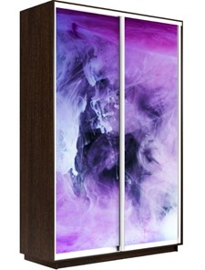 Шкаф 2-створчатый Экспресс 1600x600x2200, Фиолетовый дым/венге в Вологде