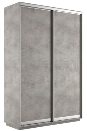 Шкаф двухдверный Экспресс (ДСП) 1400х450х2400, бетон в Вологде - изображение