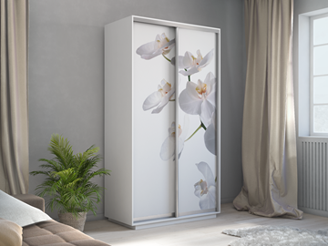 Шкаф 2-створчатый Хит 1200x600x2200, белая орхидея, белый снег в Вологде - предосмотр 3