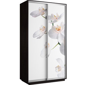 Шкаф 2-х створчатый Хит 1200x600x2200, белая орхидея, венге в Вологде