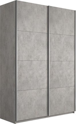 Шкаф 2-створчатый Прайм (ДСП/ДСП) 1200x570x2300, бетон в Вологде - изображение