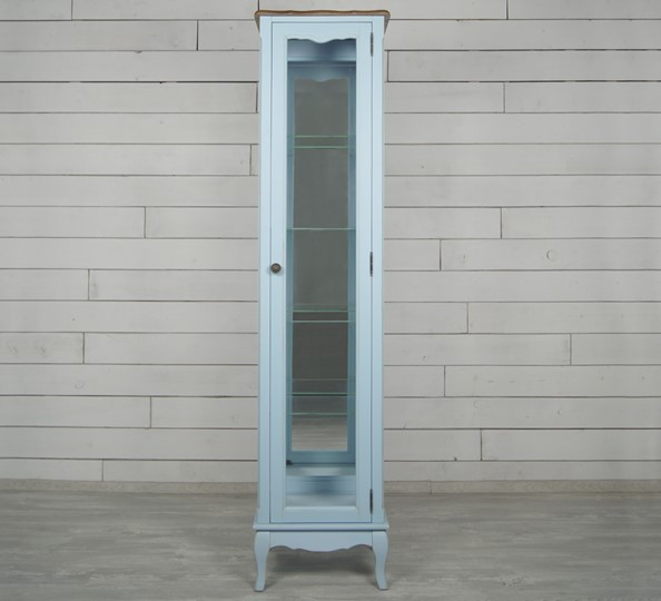 Однодверный шкаф Leontina для посуды (ST9319RB) Голубой в Вологде - изображение 4