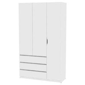 Шкаф 3-дверный Мальта H207, Белый в Вологде