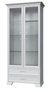 Шкаф-витрина Грация ШР-2, белый, 2 стекла в Вологде