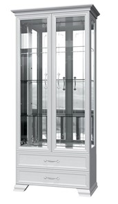 Шкаф-витрина Грация ШР-2, белый, 4 стекла в Вологде