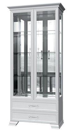 Шкаф-витрина Грация ШР-2, белый, 4 стекла в Вологде - изображение