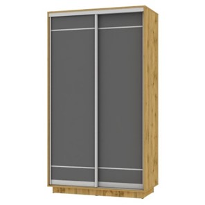 Шкаф 2-дверный Весенний HK1, 2155х1200х600 (D1D1), ДВ-Графит в Вологде - предосмотр
