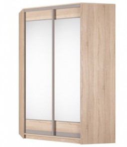 Угловой шкаф Аларти (YA-230х1400(602) (4) Вар. 3; двери D2+D2), с зеркалом в Вологде