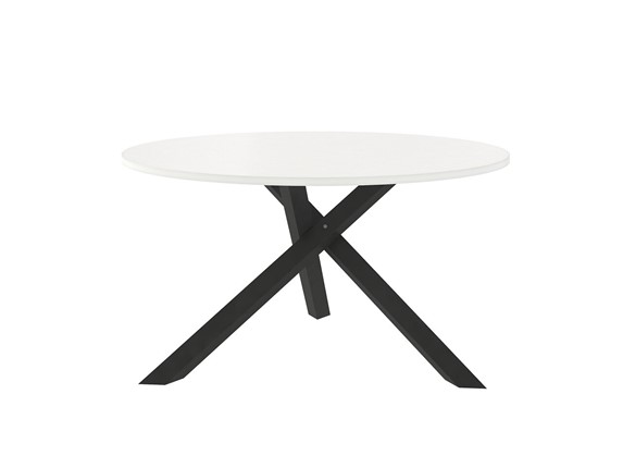 Круглый столик Триада-15Д, черный/белый в Вологде - изображение