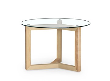 Журнальный стол Оникс-8, Натуральный массив/Прозрачное стекло в Вологде