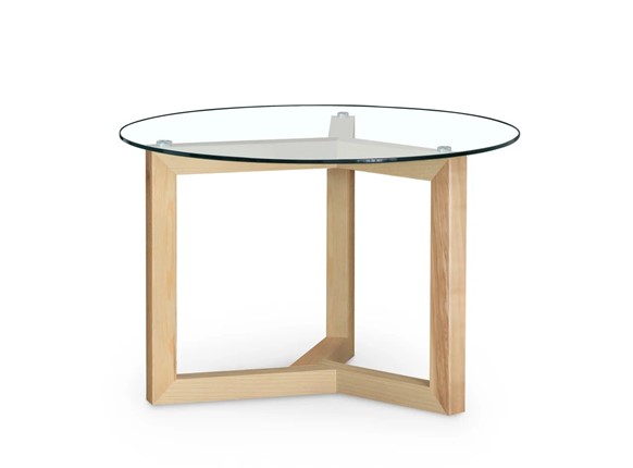 Журнальный стол Оникс-8, Натуральный массив/Прозрачное стекло в Вологде - изображение