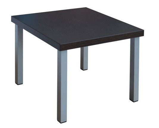 Столик квадратный Триада, венге/алюминий в Вологде - изображение