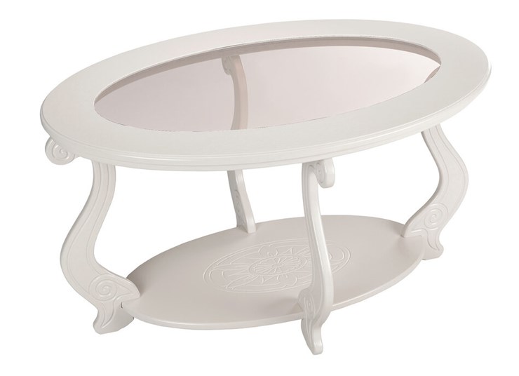 Овальный столик Виват С, цвет Молочный дуб в Вологде - изображение 1