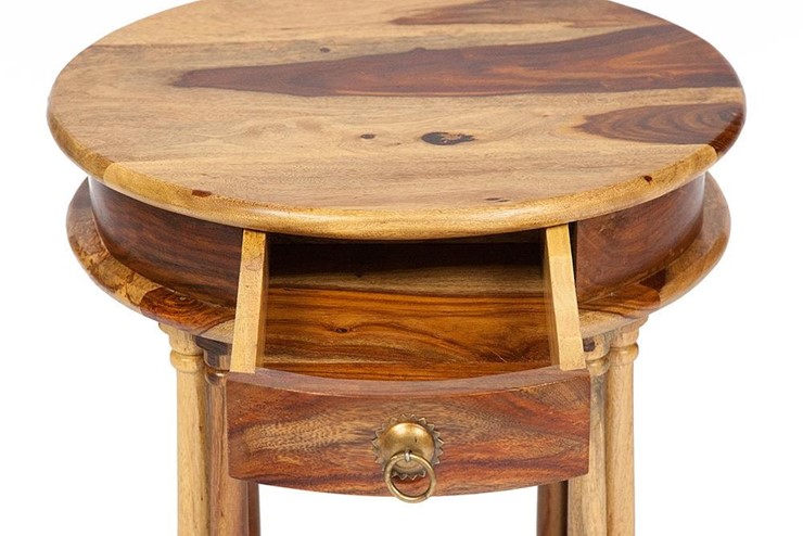 Кофейный стол Бомбей - 1149  палисандр, 45*45*60, натуральный (natural) арт.10049 в Вологде - изображение 1