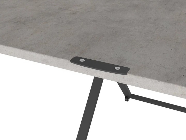 Журнальный стол-трансформер Генри, бетон чикаго/чёрный в Вологде - изображение 4