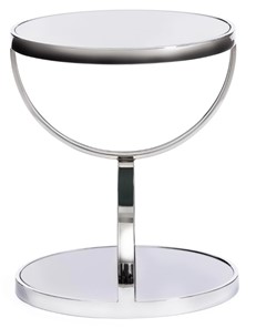 Столик GROTTO (mod. 9157) металл/дымчатое стекло, 42х42х50, хром в Вологде - предосмотр 1