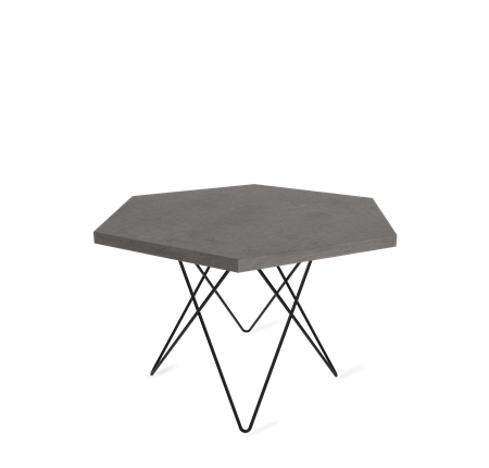 Круглый столик SHT-TU37 / SHT-ТT20 70 ЛДСП (бетон чикаго темно-серый/черный муар) в Вологде - изображение