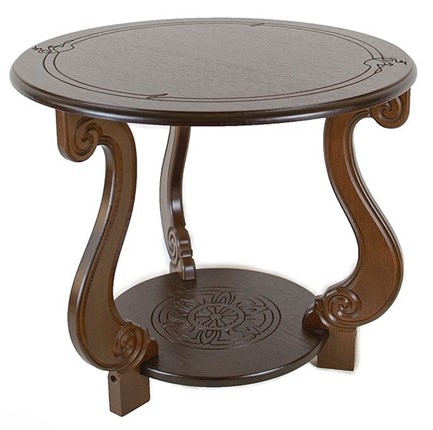 Круглый столик Грация М (Темно-коричневый) в Вологде - изображение