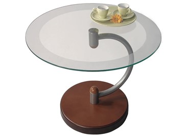 Стеклянный столик Дуэт 13Н (металлик средне-коричневый) в Вологде