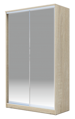 Шкаф 2-х дверный 2200х1682х620 Хит-22-17-88, Матовое стекло, Дуб сонома в Вологде - изображение