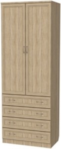 Распашной шкаф 103 со штангой, цвет Дуб Сонома в Вологде - предосмотр