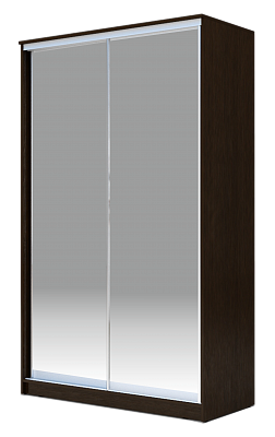 Шкаф-купе 2300х1362х620 Хит-23-14-88, Матовое стекло, Венге в Вологде - изображение
