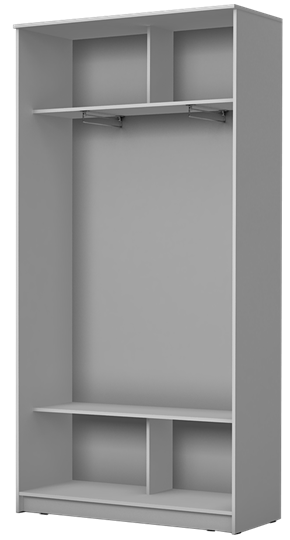 Шкаф 2-х створчатый Хит-22-4-12/2-22 с цветным стеклом, темно-серый 073, Дуб сонома в Вологде - изображение 1