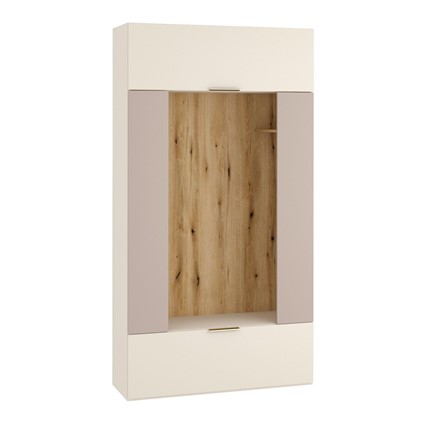 Шкаф для одежды Federica ШП-02 (сатин/дуб эвок/глиняный серый) в Вологде - изображение