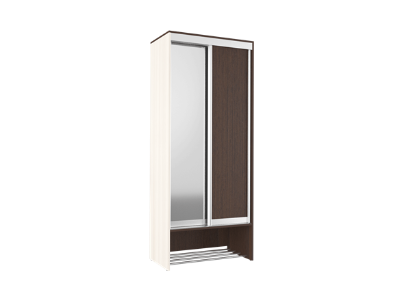 Шкаф 2-х дверный Ольга №10 с зеркалом в Вологде - изображение
