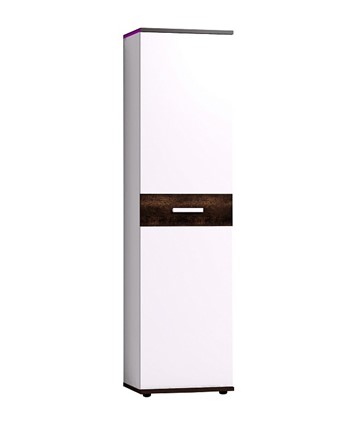 Шкаф в прихожую Норвуд 71, Белый-Орех шоколадный в Вологде - изображение