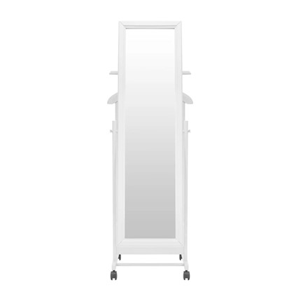 Вешалка напольная с зеркалом Leset Сиэтл (Белый) в Вологде - изображение
