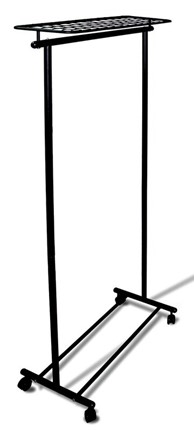 Вешалка гардеробная на колесах М 9 (Черный) в Вологде - изображение