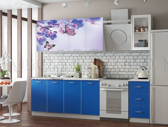 Кухонный гарнитур фотопечать Бабочки 2,0 в Вологде - изображение