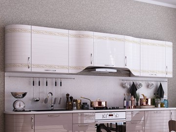 Модульная кухня Анастасия цвет капучино 2 (260 см) в Вологде - предосмотр 1