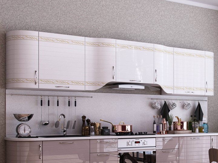 Модульная кухня Анастасия цвет капучино 2 (260 см) в Вологде - изображение 1