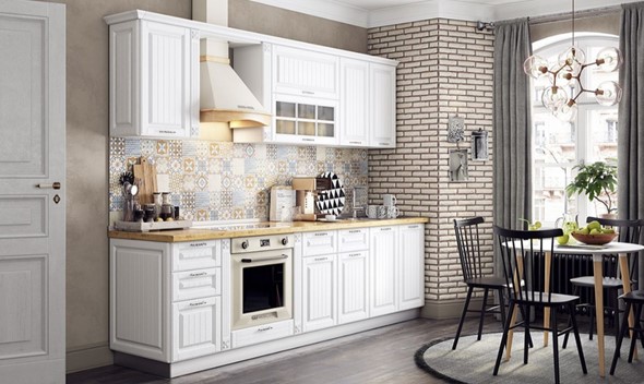 Модульный кухонный гарнитур Бавария 3 с карнизом в Вологде - изображение